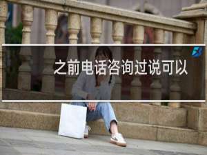 之前电话咨询过说可以....