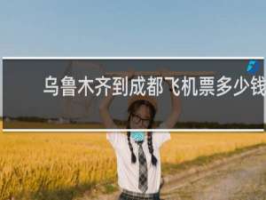 乌鲁木齐到成都飞机票多少钱