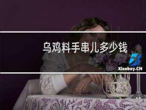 乌鸡料手串儿多少钱