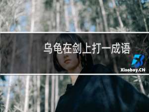 乌龟在剑上打一成语