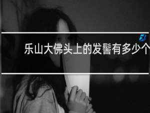 乐山大佛头上的发髻有多少个