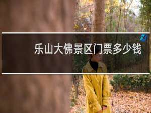 乐山大佛景区门票多少钱
