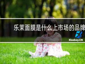 乐茉面膜是什么上市场的品牌