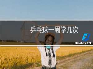 乒乓球一周学几次