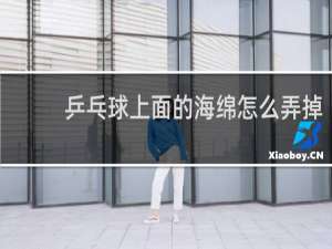 乒乓球上面的海绵怎么弄掉