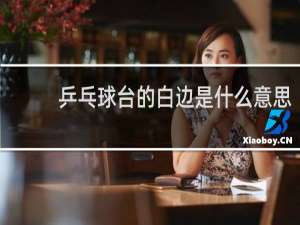乒乓球台的白边是什么意思