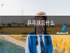 乒乓球后什么