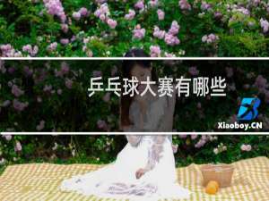 乒乓球大赛有哪些