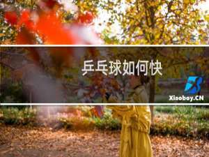 乒乓球如何快