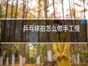 乒乓球拍怎么做手工慢