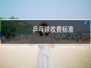 乒乓球收费标准
