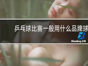 乒乓球比赛一般用什么品牌球