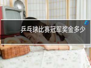 乒乓球比赛冠军奖金多少