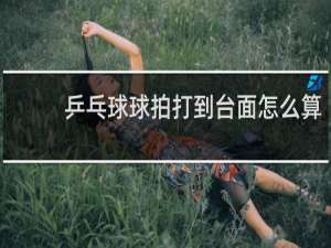 乒乓球球拍打到台面怎么算