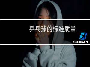 乒乓球的标准质量