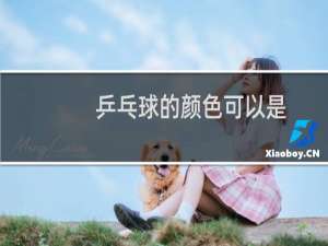 乒乓球的颜色可以是