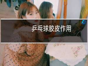 乒乓球胶皮作用