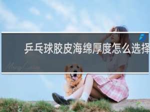 乒乓球胶皮海绵厚度怎么选择