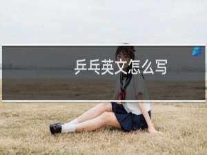 乒乓英文怎么写