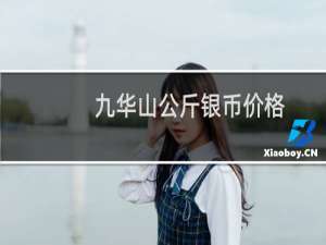 九华山公斤银币价格
