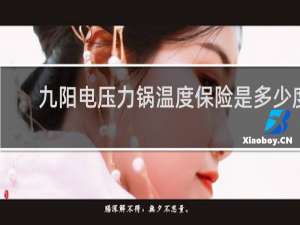 九阳电压力锅温度保险是多少度