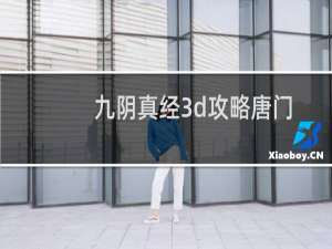 九阴真经3d攻略唐门