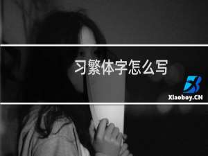 习繁体字怎么写
