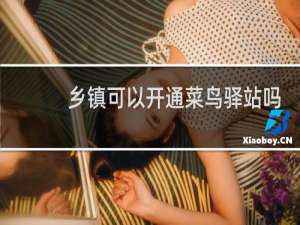 乡镇可以开通菜鸟驿站吗