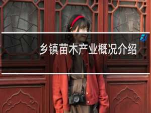 乡镇苗木产业概况介绍