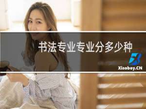 书法专业专业分多少种