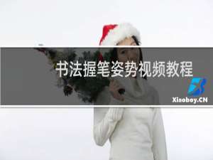 书法握笔姿势视频教程