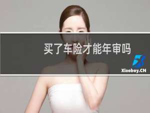 买了车险才能年审吗