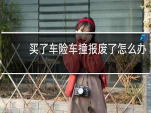 买了车险车撞报废了怎么办