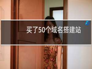 买了50个域名搭建站群，有13个不正常建站