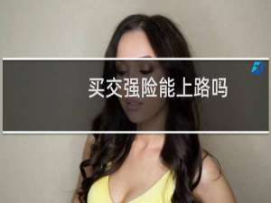 买交强险能上路吗