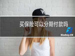 买保险可以分期付款吗