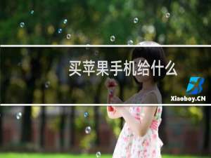 买苹果手机给什么