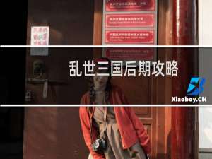 乱世三国后期攻略