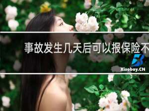 事故发生几天后可以报保险不