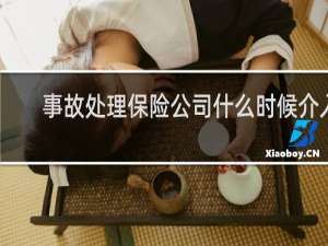 事故处理保险公司什么时候介入