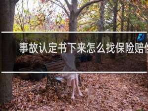 事故认定书下来怎么找保险赔偿