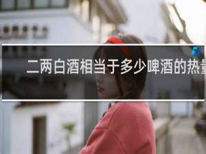 二两白酒相当于多少啤酒的热量