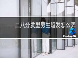 二八分发型男生短发怎么弄