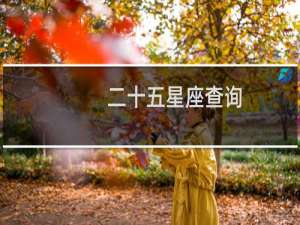 二十五星座查询