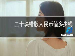 二十块错版人民币值多少钱