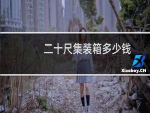 二十尺集装箱多少钱