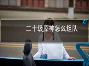 二十级原神怎么组队
