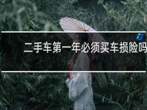 二手车第一年必须买车损险吗