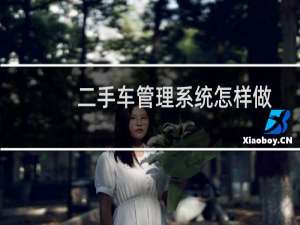 二手车管理系统怎样做车辆评估登记？