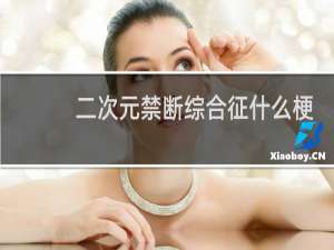 二次元禁断综合征什么梗？二次元禁断综合征是什么意思什么梗